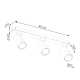 Ring 3L lampa sufitowa 3xGU10 beżowa SL.1496