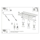 Ring 3L lampa sufitowa 3xGU10 szałwiowa SL.2179
