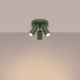 Ring 3P lampa sufitowa 3xGU10 zielona oliwkowa SL.1503