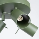 Ring 3P lampa sufitowa 3xGU10 zielona oliwkowa SL.1503