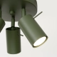 Ring 3P lampa sufitowa 3xGU10 zielona oliwkowa SL.1503