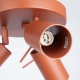 Ring 3P lampa sufitowa 3xGU10 ochra czerwona SL.1509