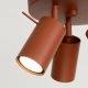 Ring 3P lampa sufitowa 3xGU10 ochra czerwona SL.1509