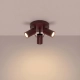 Ring 3P lampa sufitowa 3xGU10 burgund SL.2162