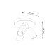 Ring 3P lampa sufitowa 3xGU10 ultramaryna SL.2168
