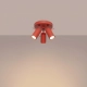 Ring 3P lampa sufitowa 3xGU10 czerwona SL.2192