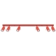 Ring 6L lampa sufitowa 6xGU10 czerwona SL.2194 Sollux Lighting