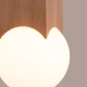 Solis lampa sufitowa 1xG9 naturalne drewno SL.1407