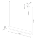 Spark lampa wisząca 1xG13 złota SL.1396