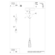 Suba 1 lampa wisząca 1xE14 czarna SL.1165