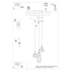 Suba 3P lampa wisząca 3xE14 czarna SL.1166
