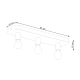 Tavo 3 lampa sufitowa 3xE27 szara SL.1158