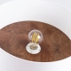 Telesto lampa sufitowa 1xE27 biała, ciemny brąz SL.1392