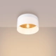 Telesto lampa sufitowa 1xE27 biała, jasny brąz SL.1393
