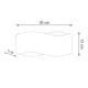 Tila 30 kinkiet 1xG9 taupe SL.2274