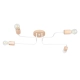 Timbo 4 lampa wisząca 4xE27 biała SL.1665 Sollux Lighting