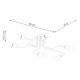 Timbo 6 lampa sufitowa 6xE27 czarna SL.1670