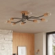 Timbo 8 lampa sufitowa 8xE27 czarna SL.1671