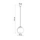 Ugo 20 lampa wisząca 1xE27 czarna SL.2210