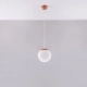 Ugo 20 lampa wisząca 1xE27 ochra czerwona SL.2219