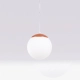 Ugo 20 lampa wisząca 1xE27 ochra czerwona SL.2219