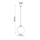 Ugo 30 lampa wisząca 1xE27 biała SL.2208