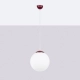 Ugo 30 lampa wisząca 1xE27 burgund SL.2223