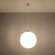 Ugo 40 lampa wisząca 1xE27 ochra czerwona SL.2221