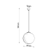 Ugo 40 lampa wisząca 1xE27 ultramaryna SL.2227