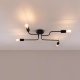 Vector 4 lampa sufitowa 4xE27 czarna SL.1446