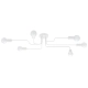Vector 6 lampa wisząca 6xE27 biała SL.1443 Sollux Lighting