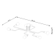 Vector 6 lampa sufitowa 6xE27 biała SL.1443