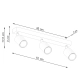 Verdo 3L lampa sufitowa 3xGU10 czarna SL.1293