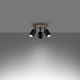 Verdo 3P lampa sufitowa 3xGU10 czarna SL.1292