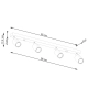 Verdo 4 lampa sufitowa 4xGU10 biała SL.1289