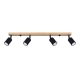 Verdo 4 lampa sufitowa 4xGU10 czarna SL.1294 Sollux Lighting