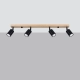 Verdo 4 lampa sufitowa 4xGU10 czarna SL.1294