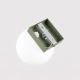 Yoli 1 lampa sufitowa 1xG9 zielona oliwka SL.2262