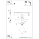 Yoli 1 lampa sufitowa 1xG9 zielona oliwka SL.2262