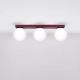 Yoli 3 lampa sufitowa 3xG9 burgund SL.2252