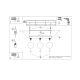 Yoli 3 lampa sufitowa 3xG9 burgund SL.2252
