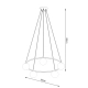 Yoli 5 lampa wisząca 5xG9 czarna SL.1214