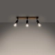 Zuca 3 lampa sufitowa 3xE27 czarna SL.1297