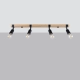 Zuca 4 lampa sufitowa 4xE27 czarna SL.1298