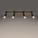 Zuca 4 lampa sufitowa 4xE27 czarna SL.1298