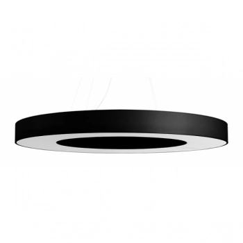 Sollux Saturno Slim 90 cm lampa wisząca 8 x E27 czarna