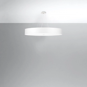 Sollux Skala 100 cm lampa wisząca 6 x E27 biała SL.0807