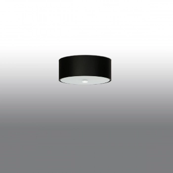 Sollux Skala 30 cm lampa sufitowa 3 x E27 czarna SL.0760