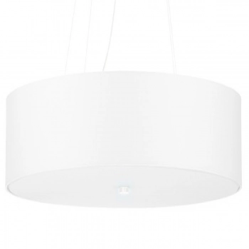 Sollux Skala 80 cm lampa wisząca 6 x E27 biała SL.0803