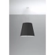 2BM Geneve 50 cm lampa wisząca 3 x E27 czarna SL.0736 Sollux Lighting